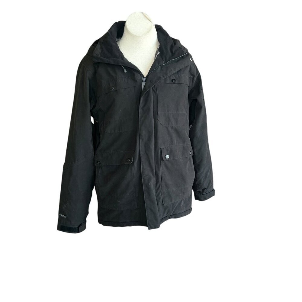 RPZN Ripzone Men's Black Insulated Snowboard Jacket Size Medium